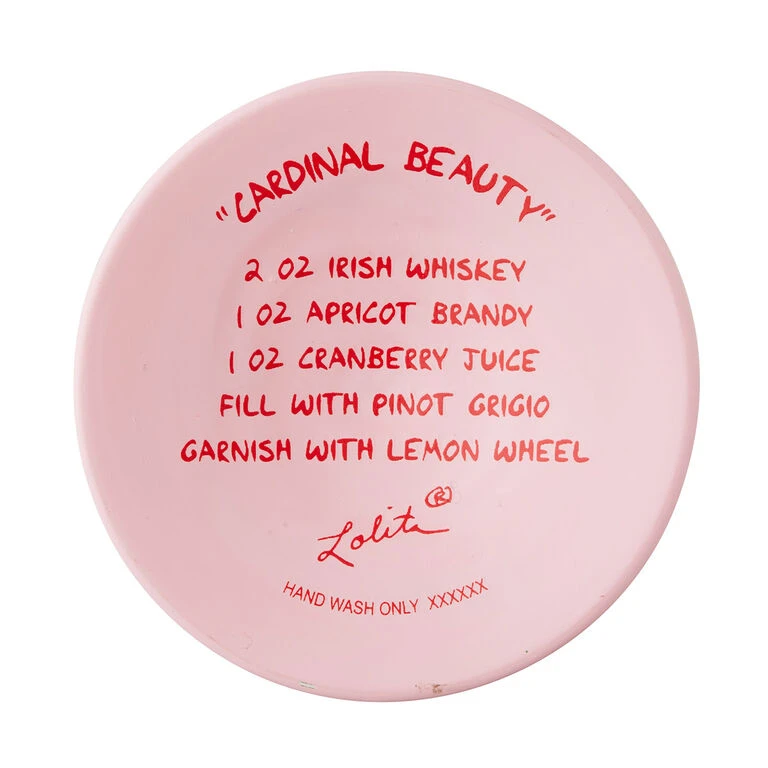 Enesco Lolita Cardinal Beauty Handpainted Wine Glass, 15 Oz. 6 Enesco Lolita Cardinal Beauty Handpainted Wine Glass, 15 Oz. - Image 4