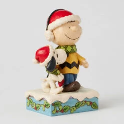 Enesco Jim Shore Peanuts Charlie Brown And Snoopy Wrapped In Scarf Figurine, 6" -Hallmark Charlie Brown and Snoopy Sharing Scarf Figurine 6017237 03