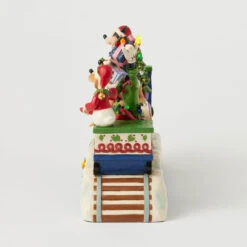 Enesco Jim Shore Mickey Mouse And Friends Light-Up Musical Train Figurine, 8.64" -Hallmark Disney Characters LightUp Musical Train Figurine 6014996 06
