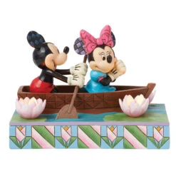 Enesco Jim Shore Disney Mickey And Minnie In Rowboat Light-Up Figurine, 4.5"