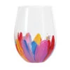 Enesco EttaVee Jessi's Garden Stemless Wine Glass, 18 Oz. 2 Enesco EttaVee Jessi's Garden Stemless Wine Glass, 18 Oz. -Hallmark EttaVee Colorful Floral Stemless Wine Glass 6012674 01