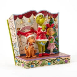 Enesco Jim Shore Grinch And Friends Light-Up Storybook Figurine, 6.2" 10 Enesco Jim Shore Grinch And Friends Light-Up Storybook Figurine, 6.2" -Hallmark Grinch Max Cindy Lou Lighted Storybook Figurine 6017056 03