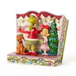 Enesco Jim Shore Grinch And Friends Light-Up Storybook Figurine, 6.2" 11 Enesco Jim Shore Grinch And Friends Light-Up Storybook Figurine, 6.2" -Hallmark Grinch Max Cindy Lou Lighted Storybook Figurine 6017056 04