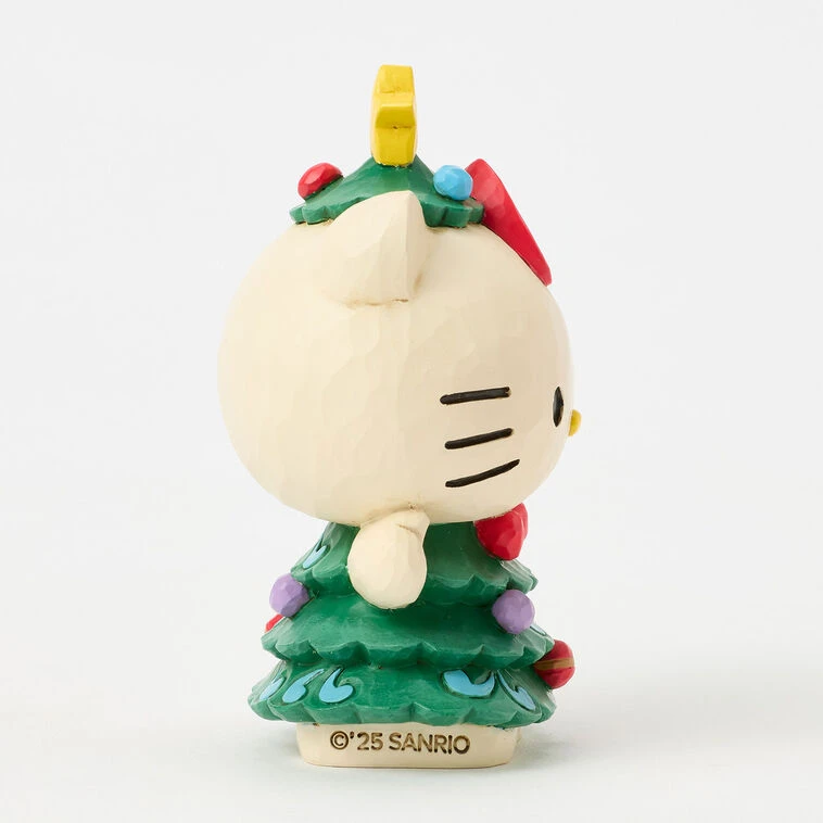 Enesco Jim Shore Sanrio Hello Kitty Christmas Tree Mini Figurine, 3.7" 6 Enesco Jim Shore Sanrio Hello Kitty Christmas Tree Mini Figurine, 3.7" - Image 4