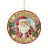 Enesco Jim Shore Dated 2023 Jolly Santa Ornament 2 Enesco Jim Shore Dated 2023 Jolly Santa Ornament -Hallmark Jim Shore 2023 Santa Merry Christmas Ornament 6012978 01