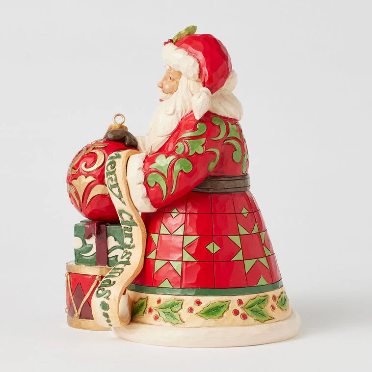 Enesco Jim Shore Heartwood Creek Santa Figurine With 2025 Dated Ornament, 7.5" 5 Enesco Jim Shore Heartwood Creek Santa Figurine With 2025 Dated Ornament, 7.5" - Image 3