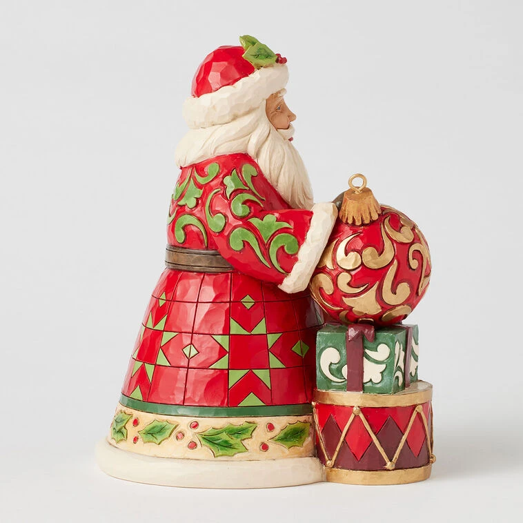 Enesco Jim Shore Heartwood Creek Santa Figurine With 2025 Dated Ornament, 7.5" 6 Enesco Jim Shore Heartwood Creek Santa Figurine With 2025 Dated Ornament, 7.5" - Image 4