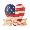 Enesco Jim Shore America The Beautiful Mini Heart Figurine, 3.3" 1 Enesco Jim Shore America The Beautiful Mini Heart Figurine, 3.3" -Hallmark Jim Shore America the Beautiful Mini Heart Figurine 6010559 01
