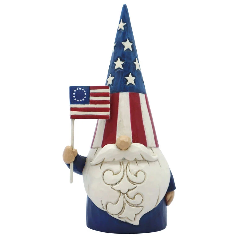 Enesco Jim Shore Americana Gnome Figurine, 5.5" 3 Enesco Jim Shore Americana Gnome Figurine, 5.5"