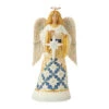 Enesco Jim Shore Heartwood Creek Blue And Gold Angel Figurine, 8.46"