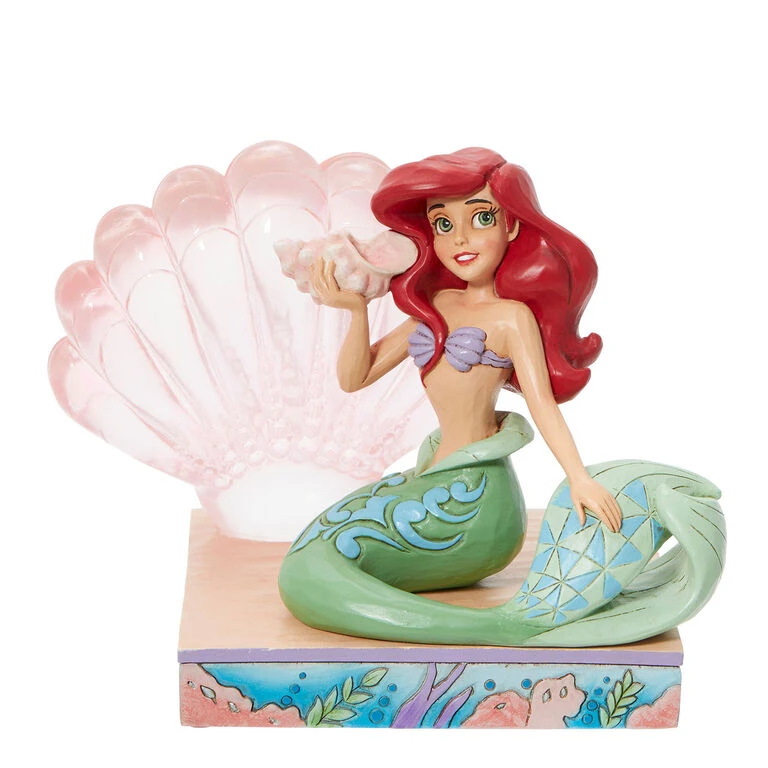 Enesco Jim Shore Disney Ariel And Shell Figurine, 4.75" 3 Enesco Jim Shore Disney Ariel And Shell Figurine, 4.75"