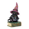 Enesco Jim Shore Black Cat On Book Halloween Figurine, 5.7" H