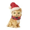 Enesco Jim Shore Heartwood Creek Holiday Cat Figurine, 4.1" 2 Enesco Jim Shore Heartwood Creek Holiday Cat Figurine, 4.1" -Hallmark Jim Shore Cat With Plaid Scarf and Santa Hat Figurine 6017029 01