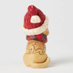 Enesco Jim Shore Heartwood Creek Holiday Cat Figurine, 4.1" -Hallmark Jim Shore Cat With Plaid Scarf and Santa Hat Figurine 6017029 03
