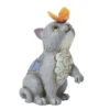 Enesco Jim Shore Cat And Butterfly Mini Figurine, 3.2"