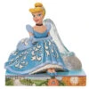 Enesco Jim Shore Disney Cinderella And Glass Slipper Figurine, 5.3"