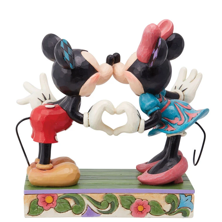 Enesco Jim Shore Disney Mickey And Minnie Making Heart Hands Figurine, 4.5" 4 Enesco Jim Shore Disney Mickey And Minnie Making Heart Hands Figurine, 4.5" - Image 2