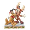 Enesco Jim Shore Disney Mickey Mouse Reindeer With Santa Pluto Figurine, 6.25" 1 Enesco Jim Shore Disney Mickey Mouse Reindeer With Santa Pluto Figurine, 6.25" -Hallmark Jim Shore Disney Mickey Mouse Reindeer With Pluto 6013059 01