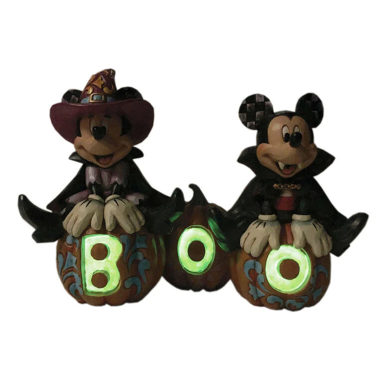 Enesco Jim Shore Disney Mickey Mouse And Minnie Mouse Halloween Figurine, 7.25" 4 Enesco Jim Shore Disney Mickey Mouse And Minnie Mouse Halloween Figurine, 7.25" - Image 2