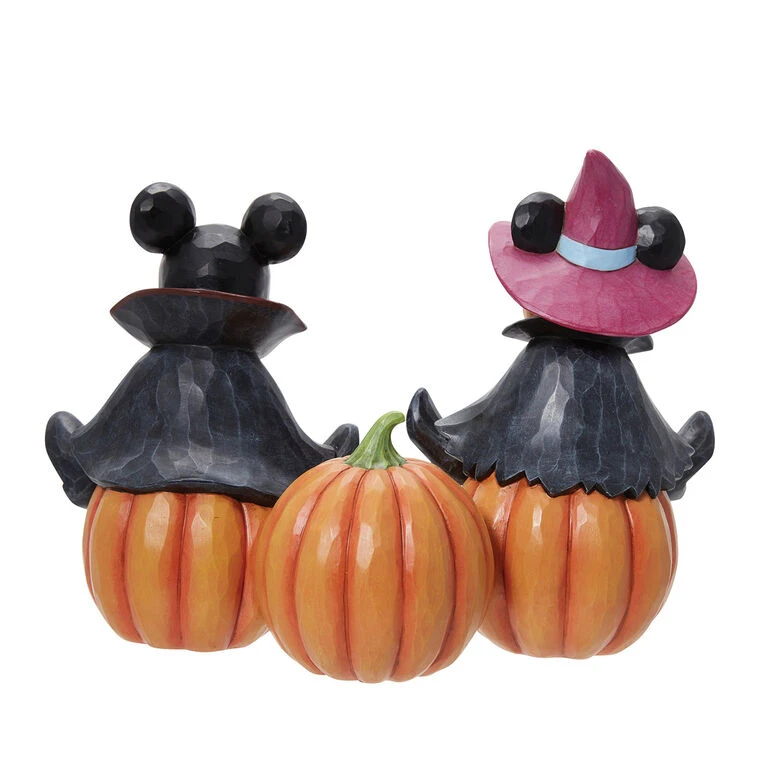 Enesco Jim Shore Disney Mickey Mouse And Minnie Mouse Halloween Figurine, 7.25" 5 Enesco Jim Shore Disney Mickey Mouse And Minnie Mouse Halloween Figurine, 7.25" - Image 3