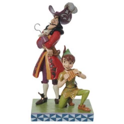 Enesco Jim Shore Disney Peter Pan And Captain Hook Figurine, 9.5"
