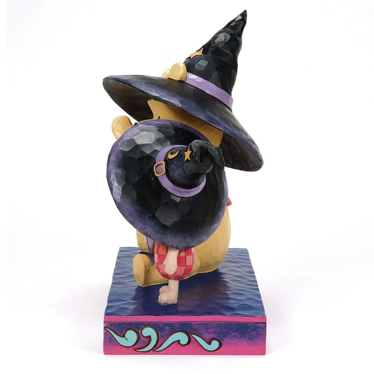 Enesco Jim Shore Disney Winnie The Pooh And Piglet In Witch Hats Figurine, 6" 4 Enesco Jim Shore Disney Winnie The Pooh And Piglet In Witch Hats Figurine, 6" - Image 2