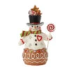Enesco Jim Shore Heartwood Creek Gingerbread Snowman Figurine, 7" 1 Enesco Jim Shore Heartwood Creek Gingerbread Snowman Figurine, 7" -Hallmark Jim Shore Gingerbread Snowman Figurine 6017265 01
