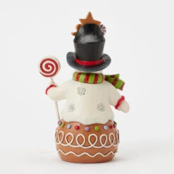 Enesco Jim Shore Heartwood Creek Gingerbread Snowman Figurine, 7" 7 Enesco Jim Shore Heartwood Creek Gingerbread Snowman Figurine, 7" -Hallmark Jim Shore Gingerbread Snowman Figurine 6017265 02