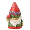 Enesco Jim Shore Gnome In Strawberry Hat Figurine, 3.8" 1 Enesco Jim Shore Gnome In Strawberry Hat Figurine, 3.8" -Hallmark Jim Shore Gnome Figurine With Strawberry Hat 6016375 01