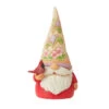 Enesco Jim Shore Gnome With Cardinal Figurine, 4.72"