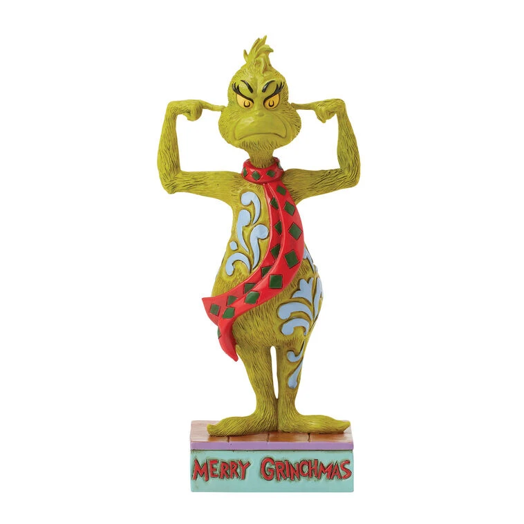 Enesco Jim Shore Grinch Plugging His Ears Figurine, 7" 3 Enesco Jim Shore Grinch Plugging His Ears Figurine, 7"