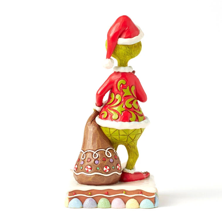 Enesco Jim Shore Grinch With Presents Eating Gingerbread Figurine, 8" 4 Enesco Jim Shore Grinch With Presents Eating Gingerbread Figurine, 8" - Image 2