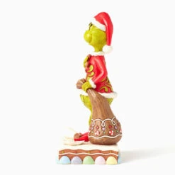 Enesco Jim Shore Grinch With Presents Eating Gingerbread Figurine, 8" 12 Enesco Jim Shore Grinch With Presents Eating Gingerbread Figurine, 8" -Hallmark Jim Shore Grinch With Gifts and Gingerbread Figurine 6017058 05