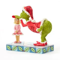 Enesco Jim Shore Grinch Patting Cindy Lou's Head Figurine, 5.4" -Hallmark Jim Shore Grinch and Cindy Lou Who Figurine 6017061 04