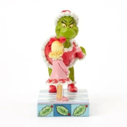 Enesco Jim Shore Grinch Patting Cindy Lou's Head Figurine, 5.4" -Hallmark Jim Shore Grinch and Cindy Lou Who Figurine 6017061 06