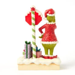 Enesco Jim Shore Grinch By Light-Up Stop Sign Figurine, 9.3" 11 Enesco Jim Shore Grinch By Light-Up Stop Sign Figurine, 9.3" -Hallmark Jim Shore Grinch by Stop Sign LED Figurine 6017063 03