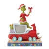 Enesco Jim Shore Grinch On Train Figurine, 8" 2 Enesco Jim Shore Grinch On Train Figurine, 8" -Hallmark Jim Shore Grinch on Train Figurine 6010776 01