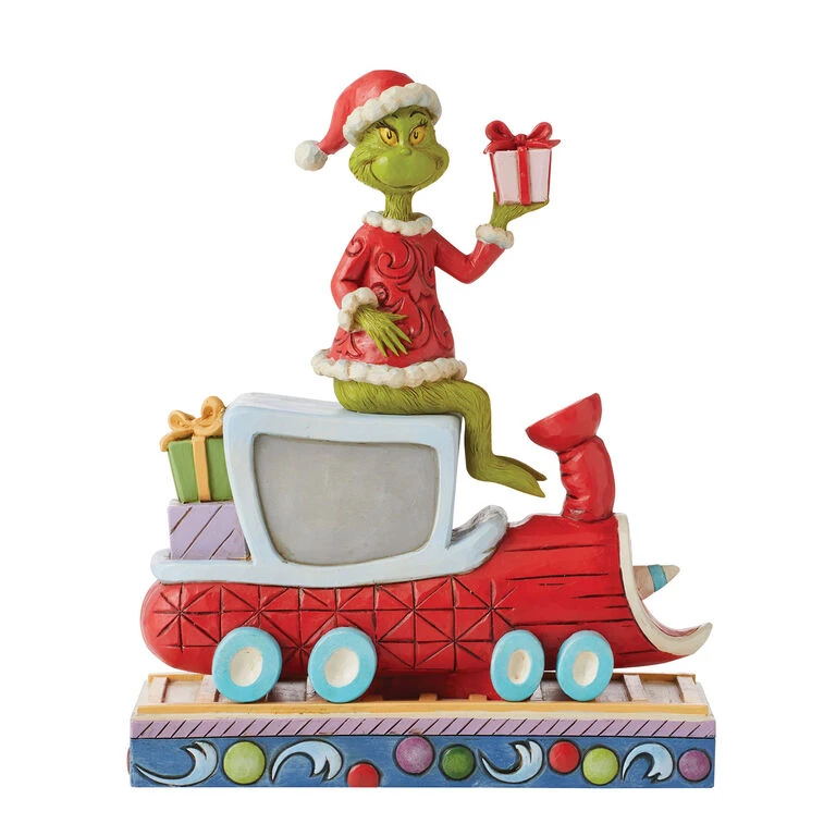 Enesco Jim Shore Grinch On Train Figurine, 8" 3 Enesco Jim Shore Grinch On Train Figurine, 8"
