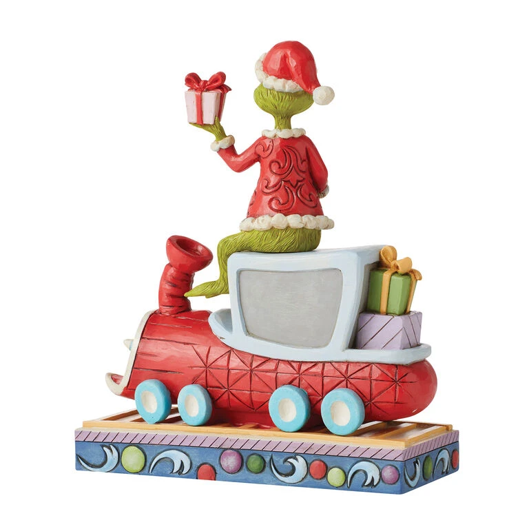 Enesco Jim Shore Grinch On Train Figurine, 8" 4 Enesco Jim Shore Grinch On Train Figurine, 8" - Image 2