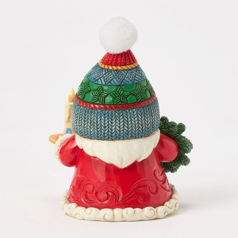 Enesco Jim Shore Heartwood Creek Holiday Gnome With Candle Figurine, 4.33" 4 Enesco Jim Shore Heartwood Creek Holiday Gnome With Candle Figurine, 4.33" - Image 2