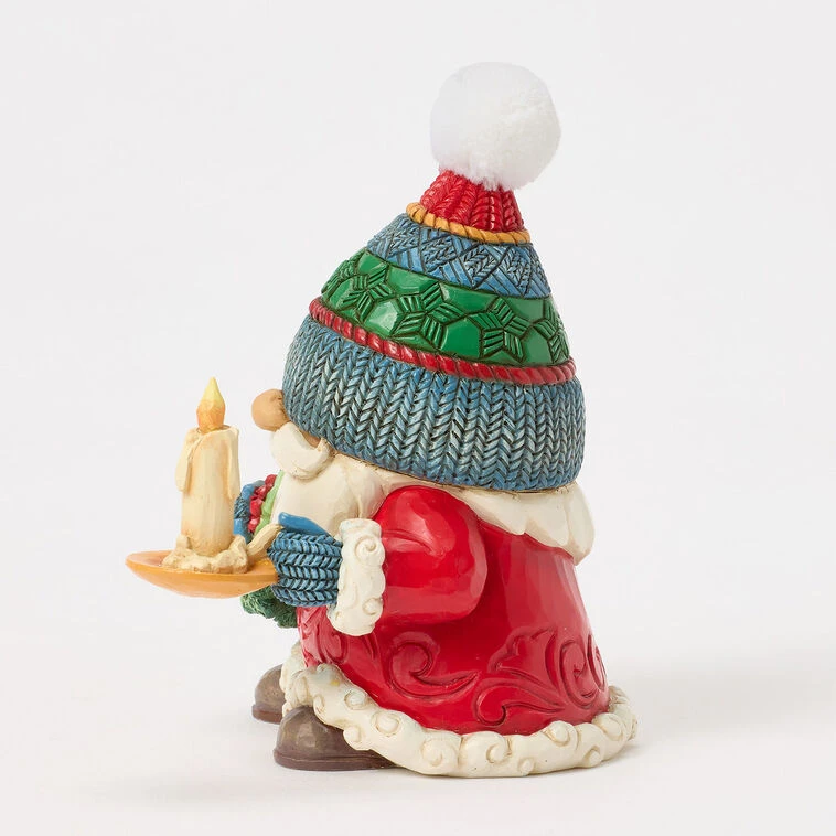 Enesco Jim Shore Heartwood Creek Holiday Gnome With Candle Figurine, 4.33" 5 Enesco Jim Shore Heartwood Creek Holiday Gnome With Candle Figurine, 4.33" - Image 3