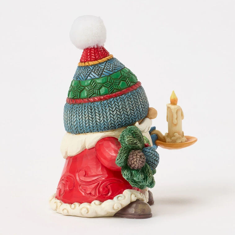 Enesco Jim Shore Heartwood Creek Holiday Gnome With Candle Figurine, 4.33" 6 Enesco Jim Shore Heartwood Creek Holiday Gnome With Candle Figurine, 4.33" - Image 4