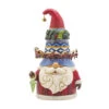 Enesco Jim Shore Gnome With Rotating Santa Sleigh Hat Figurine, 8.85" -Hallmark Jim Shore Holiday Gnome With Rotating Hat Figurine 6012955 01