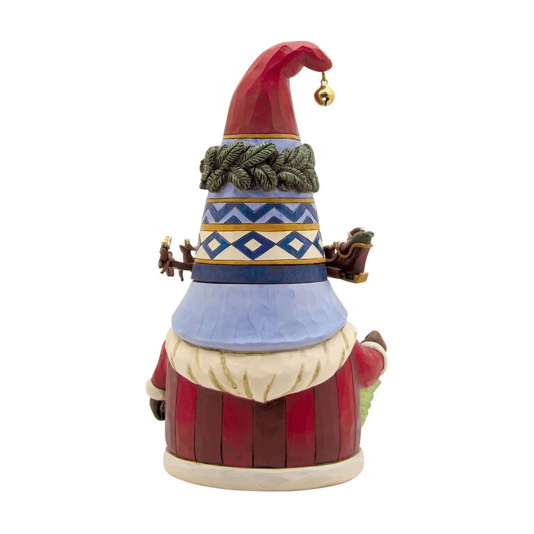Enesco Jim Shore Gnome With Rotating Santa Sleigh Hat Figurine, 8.85" 4 Enesco Jim Shore Gnome With Rotating Santa Sleigh Hat Figurine, 8.85" - Image 2