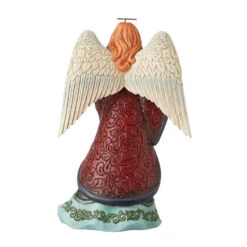 Enesco Jim Shore Holiday Manor Angel Figurine, 9.25" 5 Enesco Jim Shore Holiday Manor Angel Figurine, 9.25" -Hallmark Jim Shore Holiday Manor Angel Wreath Figurine 6012886 02