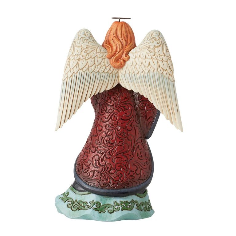 Enesco Jim Shore Holiday Manor Angel Figurine, 9.25" 4 Enesco Jim Shore Holiday Manor Angel Figurine, 9.25" - Image 2