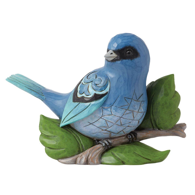 Enesco Jim Shore Indigo Bunting Bird Figurine, 4" 3 Enesco Jim Shore Indigo Bunting Bird Figurine, 4"