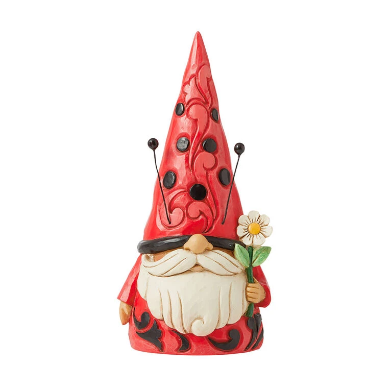 Enesco Jim Shore Ladybug Gnome Figurine, 6.5" 3 Enesco Jim Shore Ladybug Gnome Figurine, 6.5"