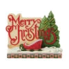 Enesco Jim Shore Heartwood Creek Merry Christmas Lodge Sign Figurine, 5.63" 1 Enesco Jim Shore Heartwood Creek Merry Christmas Lodge Sign Figurine, 5.63" -Hallmark Jim Shore Merry Christmas Sign With Sleigh Figurine 6017033 01