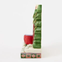 Enesco Jim Shore Heartwood Creek Merry Christmas Lodge Sign Figurine, 5.63" -Hallmark Jim Shore Merry Christmas Sign With Sleigh Figurine 6017033 03